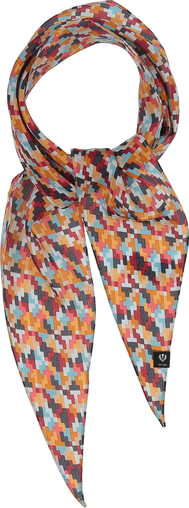Mini Geo Silk Diamond Neckie