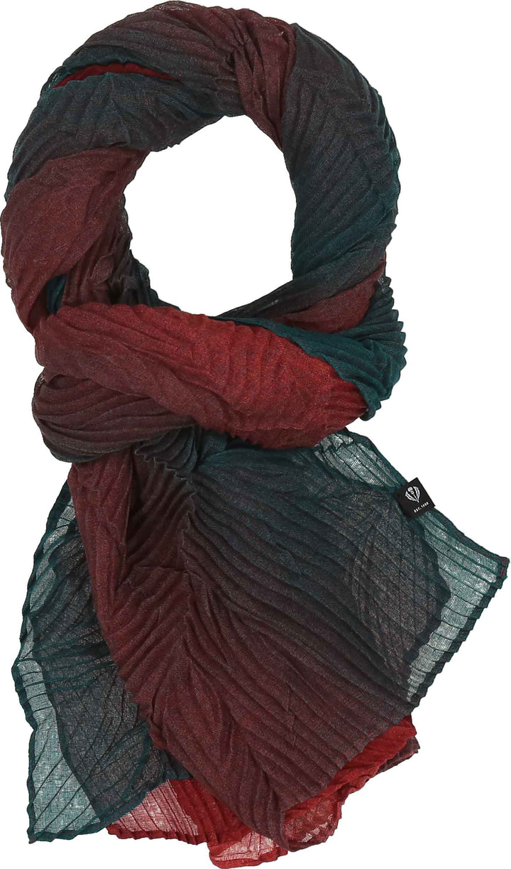Ombre Web Plissé Scarf