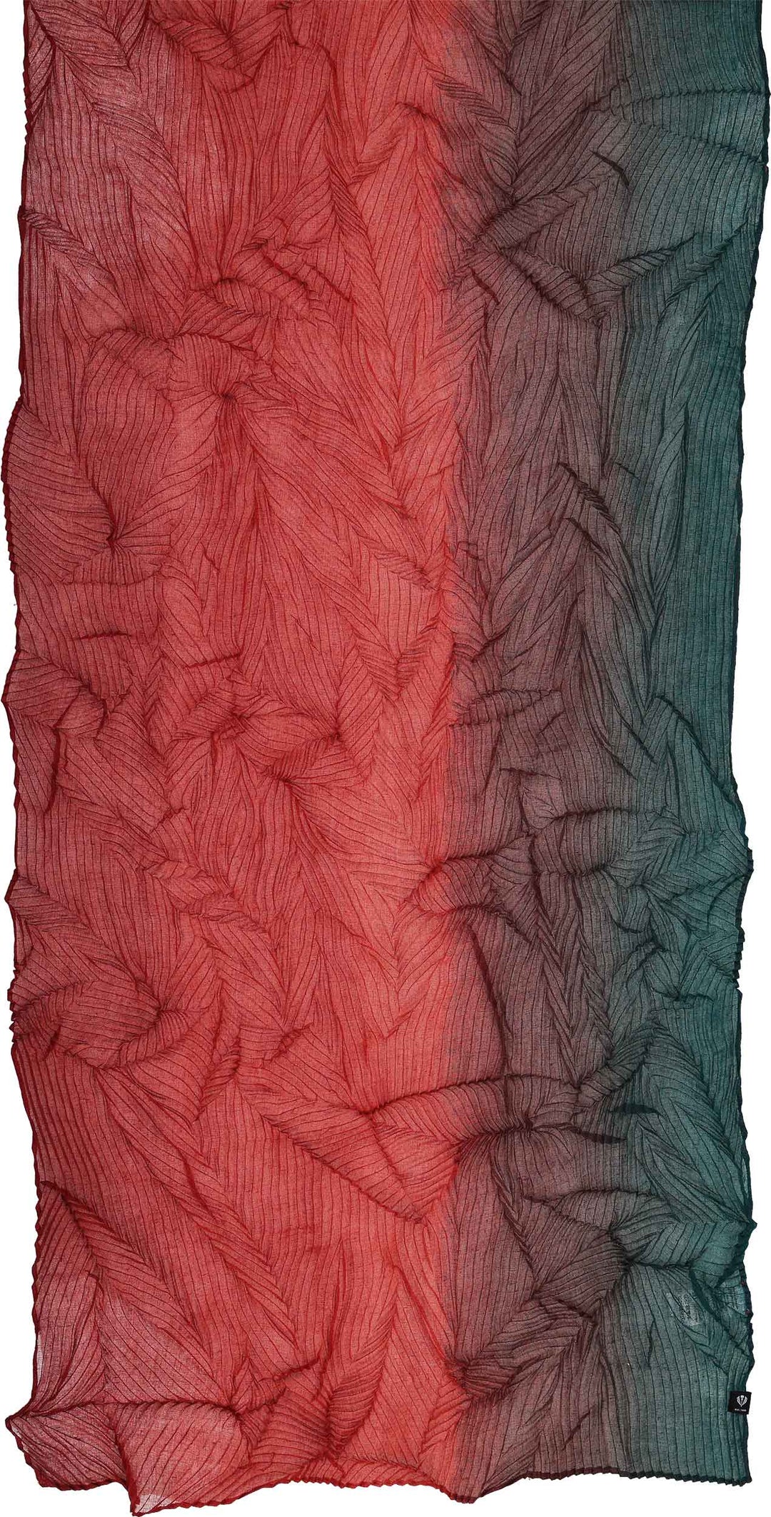 Ombre Web Plissé Scarf