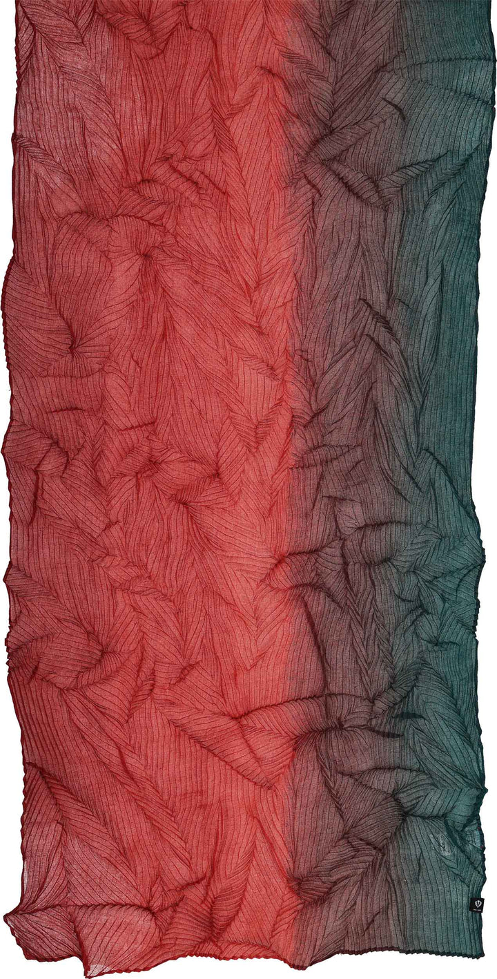 Ombre Web Plissé Scarf