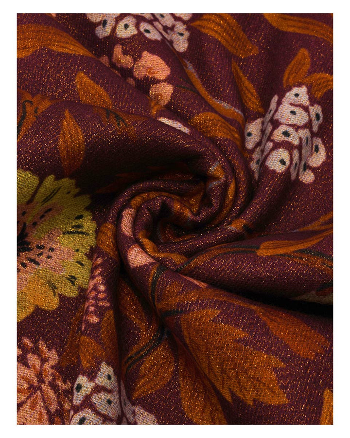 Forest Foliage Shimmer Print Wrap