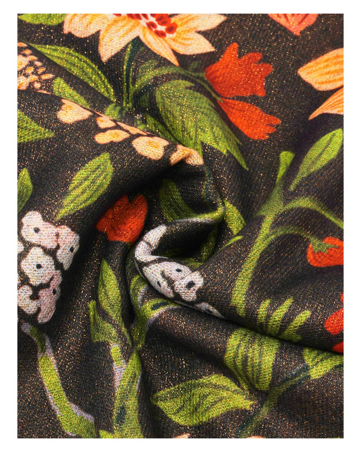Forest Foliage Shimmer Print Wrap