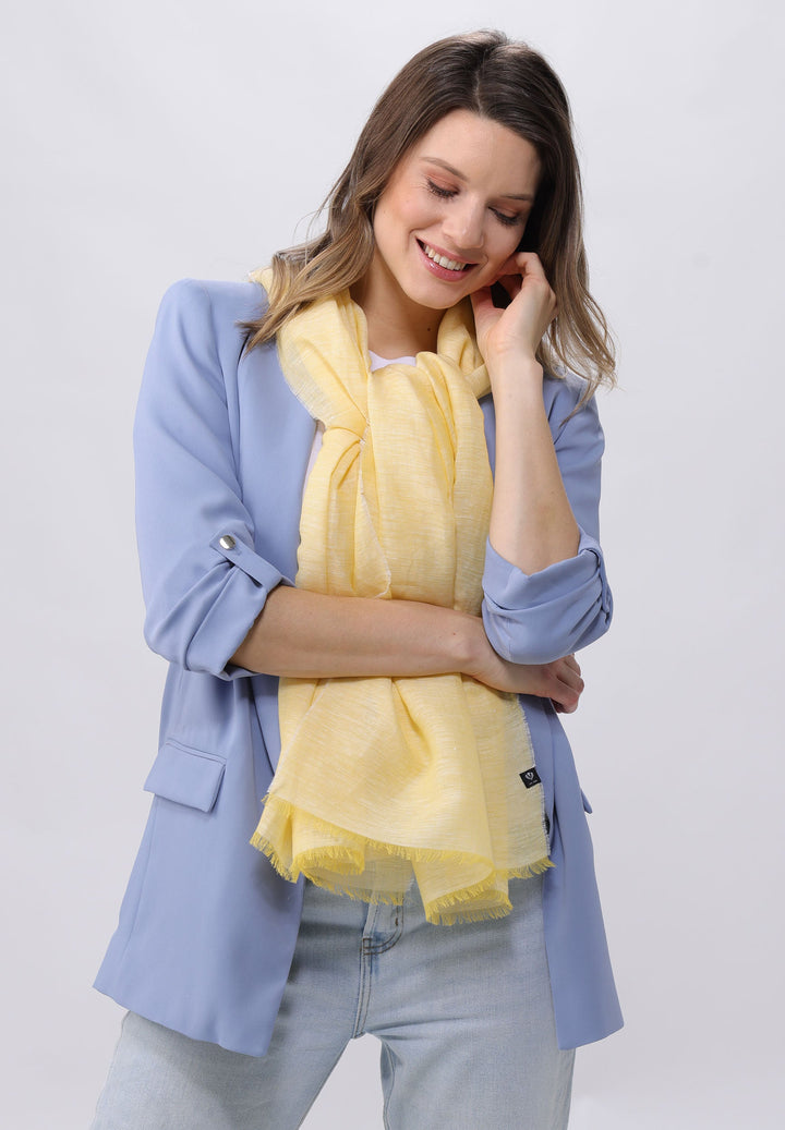 Solid Slub Hemp Cotton Scarf