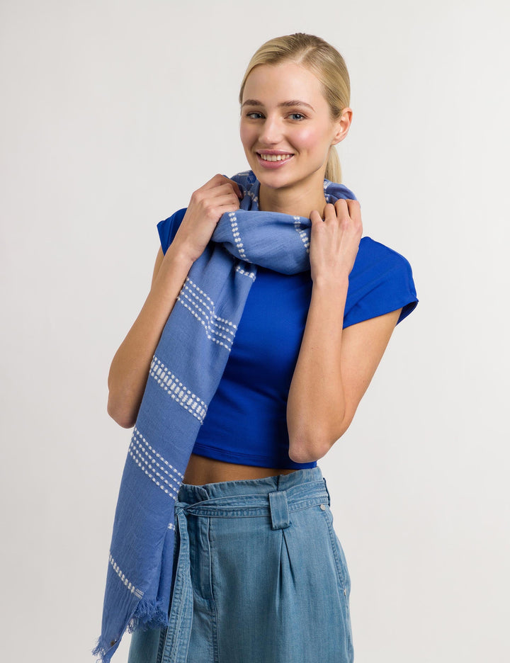 Pick Stitch Stripes Wrap