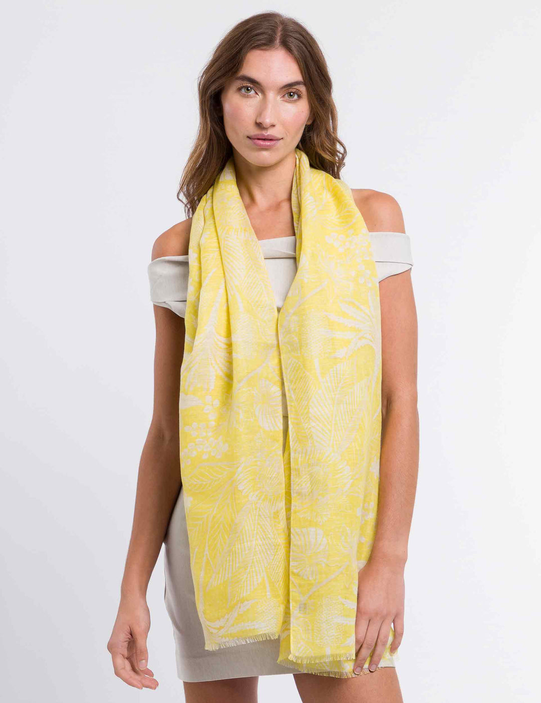 Botanical Garden Hemp Cotton Scarf