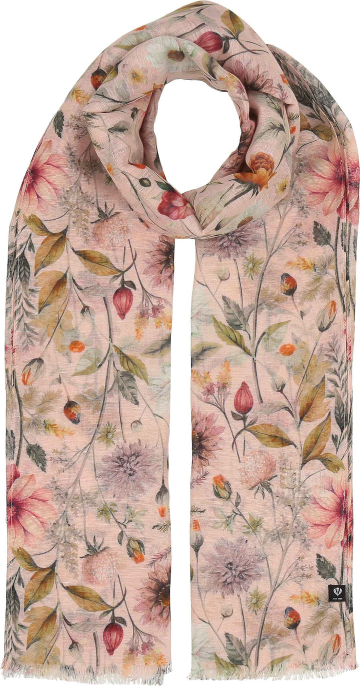 Vintage Florals Hemp Cotton Scarf