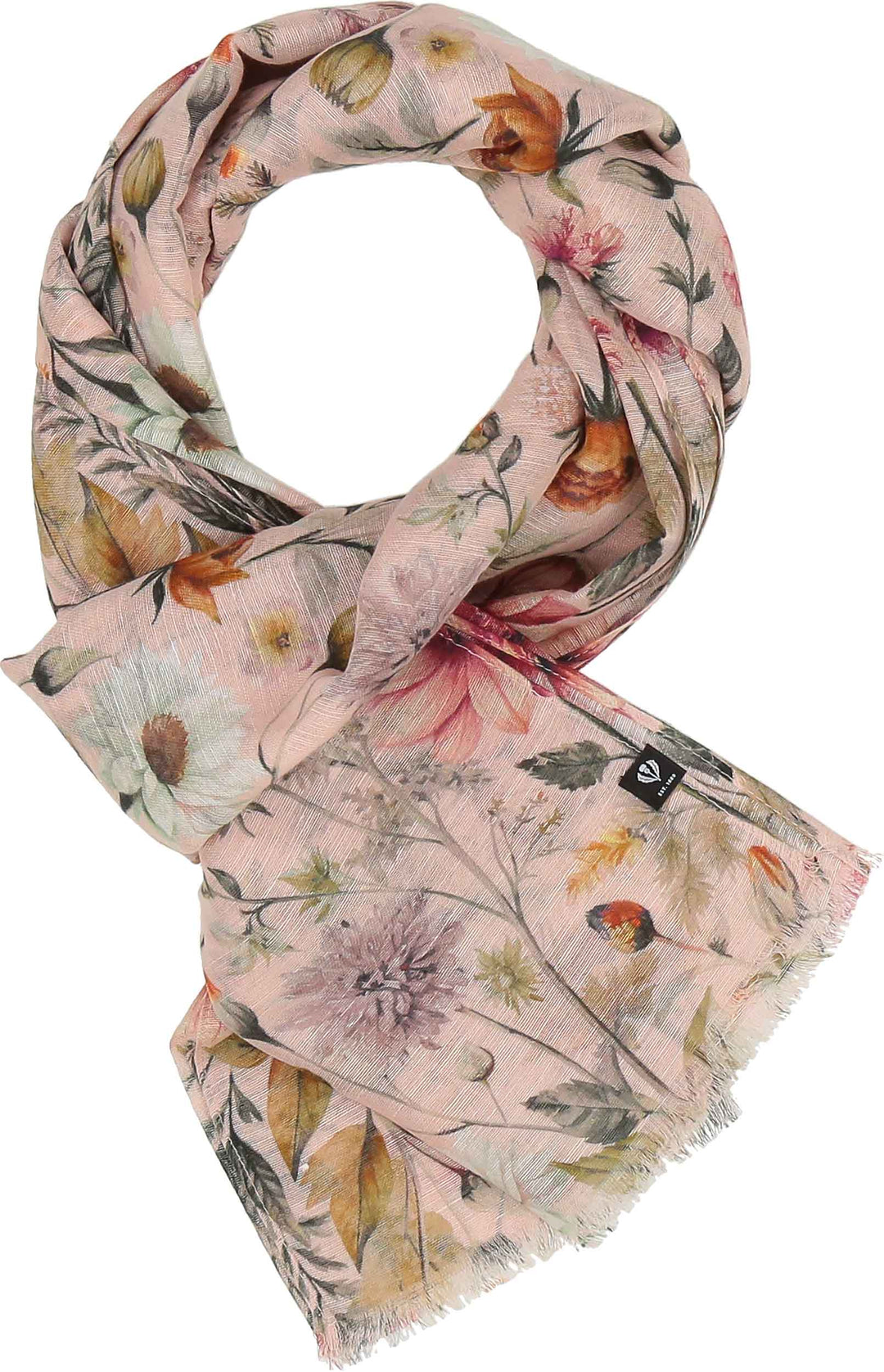 Vintage Florals Hemp Cotton Scarf