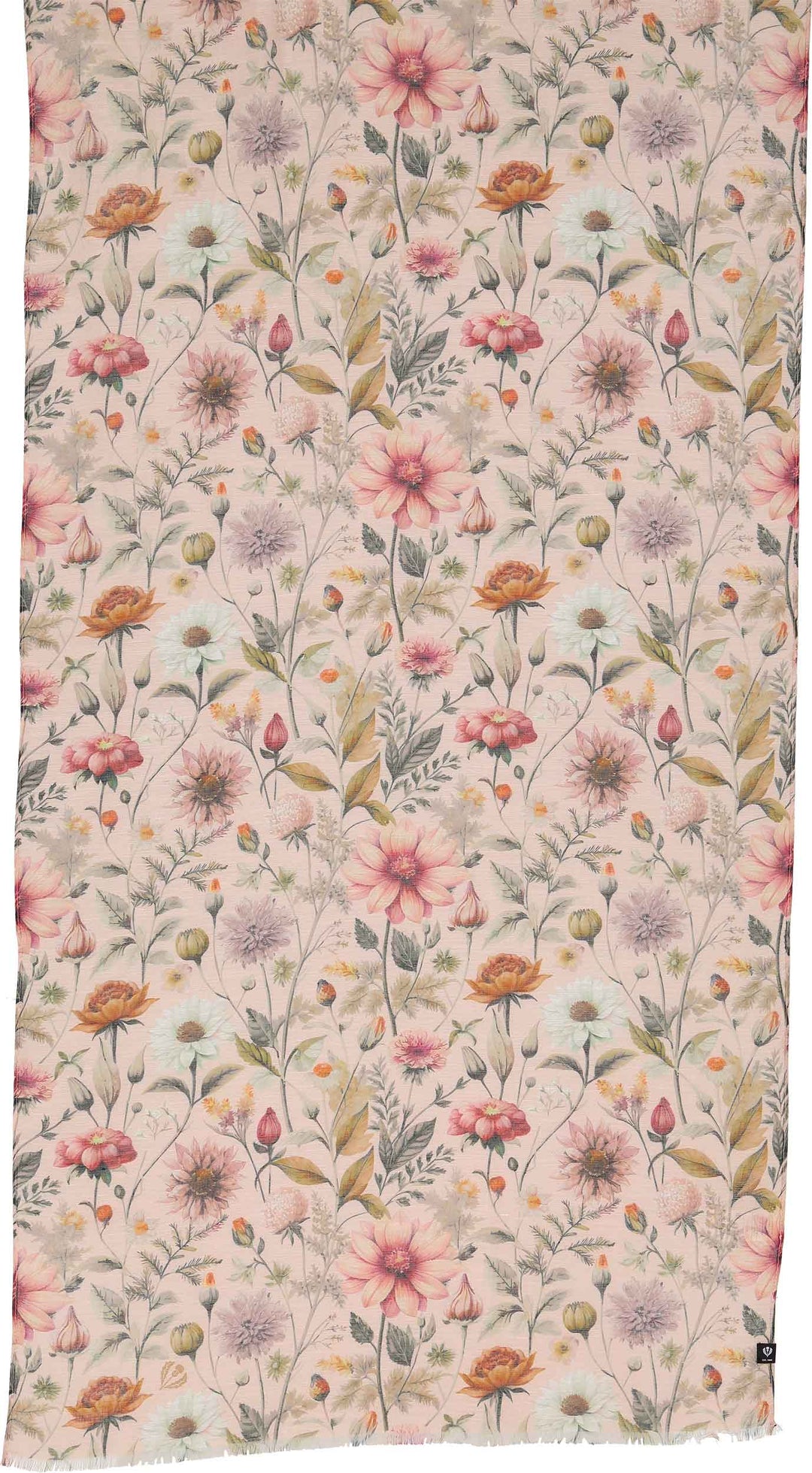 Vintage Florals Hemp Cotton Scarf