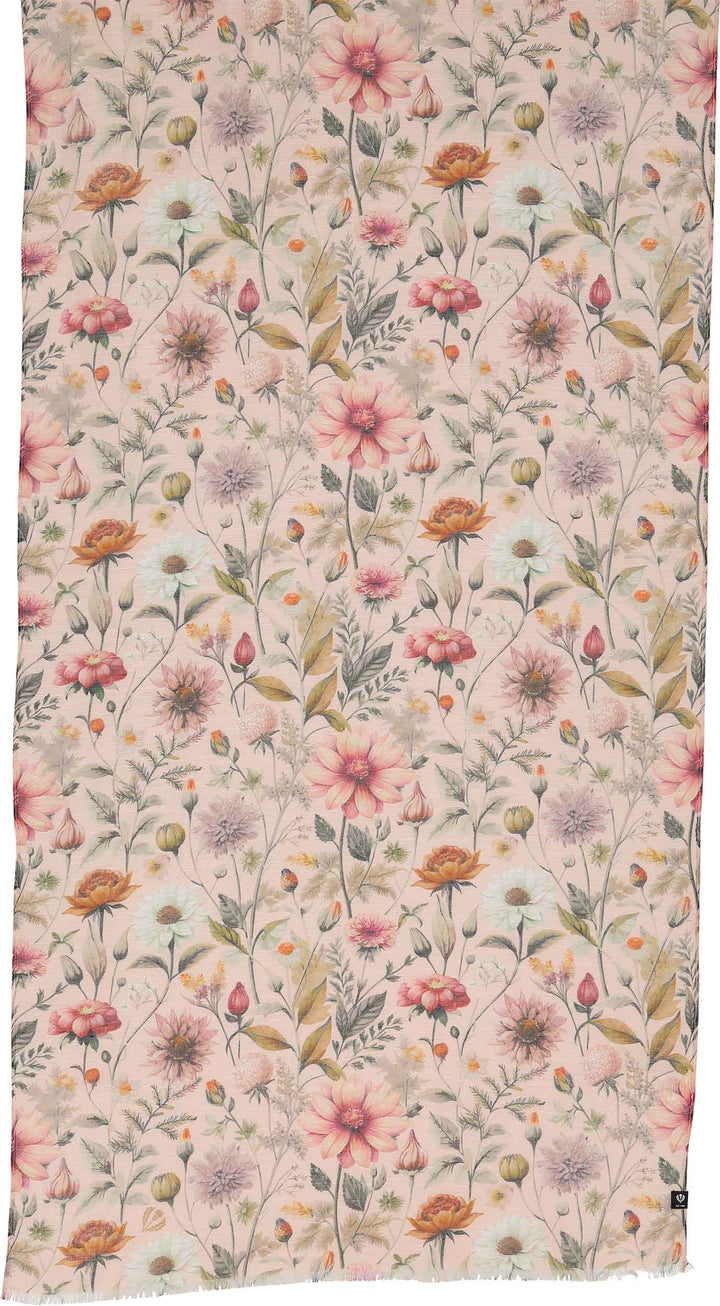 Vintage Florals Hemp Cotton Scarf