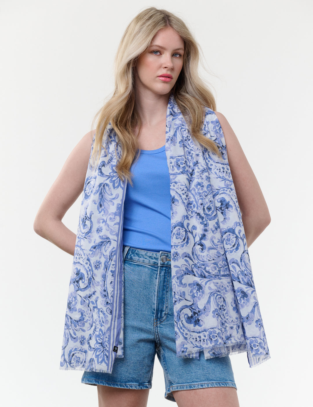 Paisley Maxi Cotton Wrap