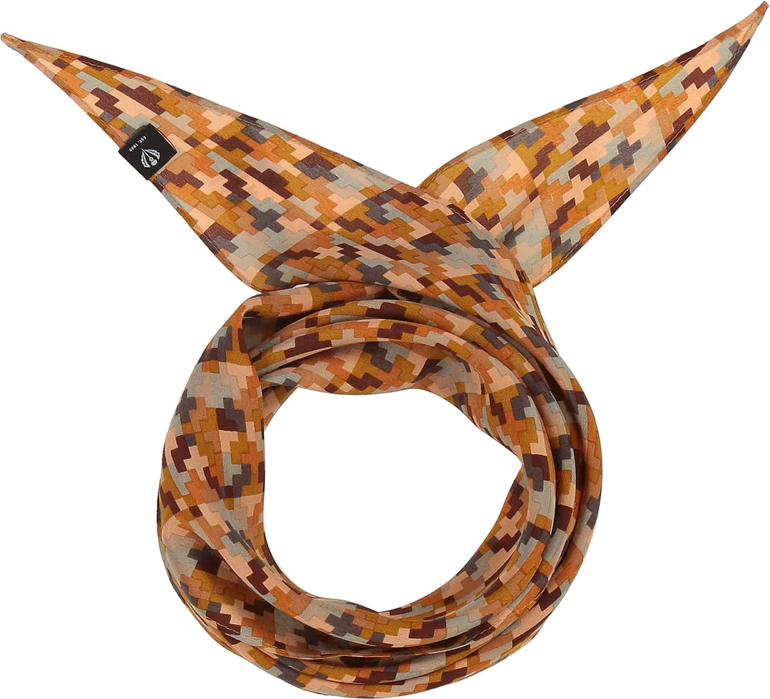 Mini Geo Silk Diamond Neckie
