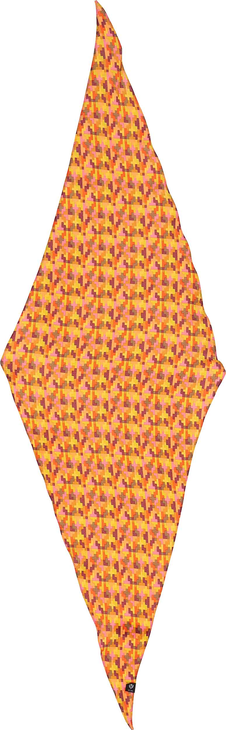Mini Geo Silk Diamond Neckie