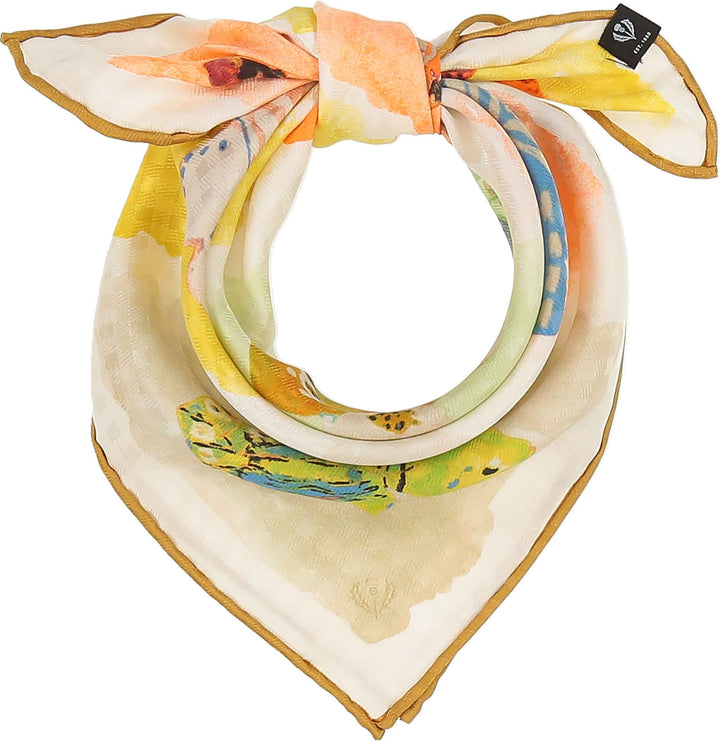 Butterfly Stamped Silk Neckie