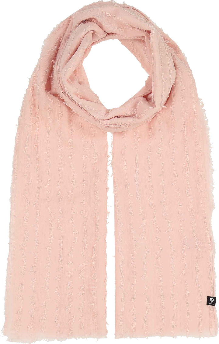 Clip Fringe Solid Scarf
