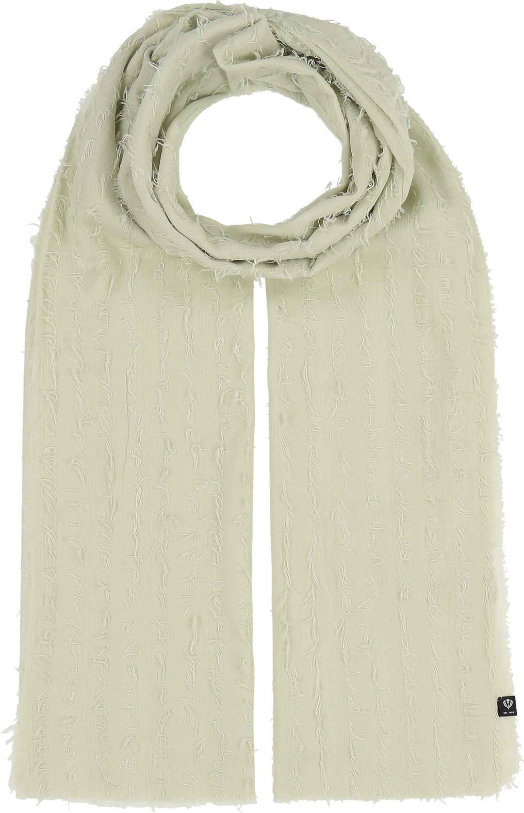 Clip Fringe Solid Scarf