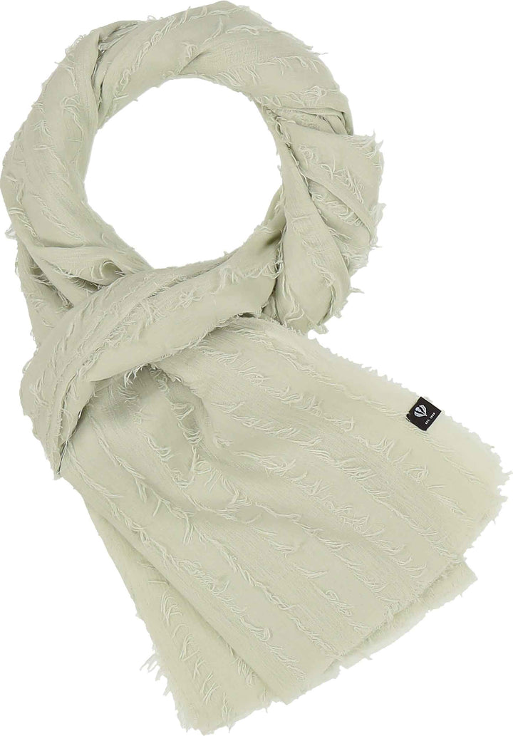 Clip Fringe Solid Scarf