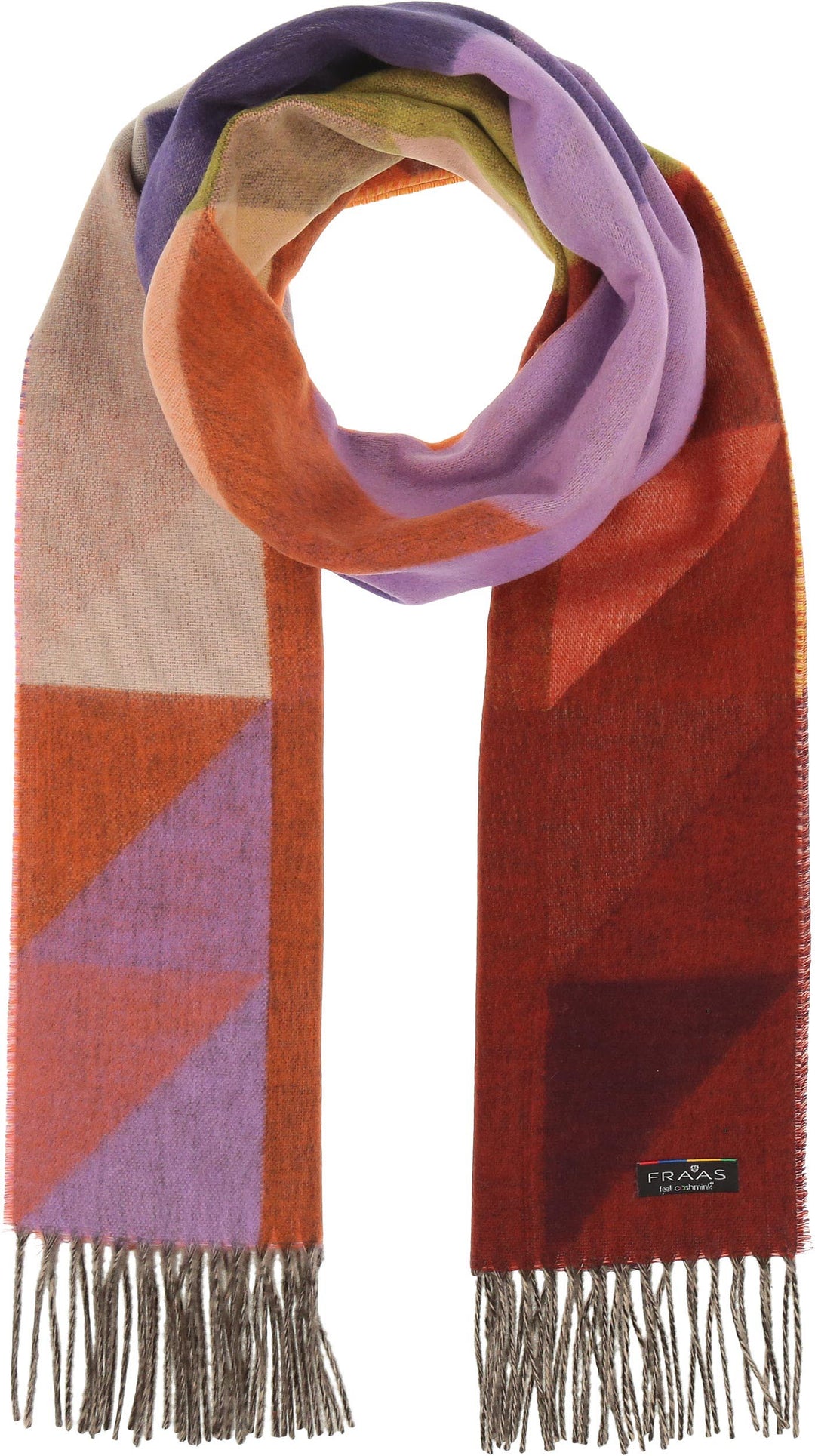 Geometric Colorblock Cashmink Scarf