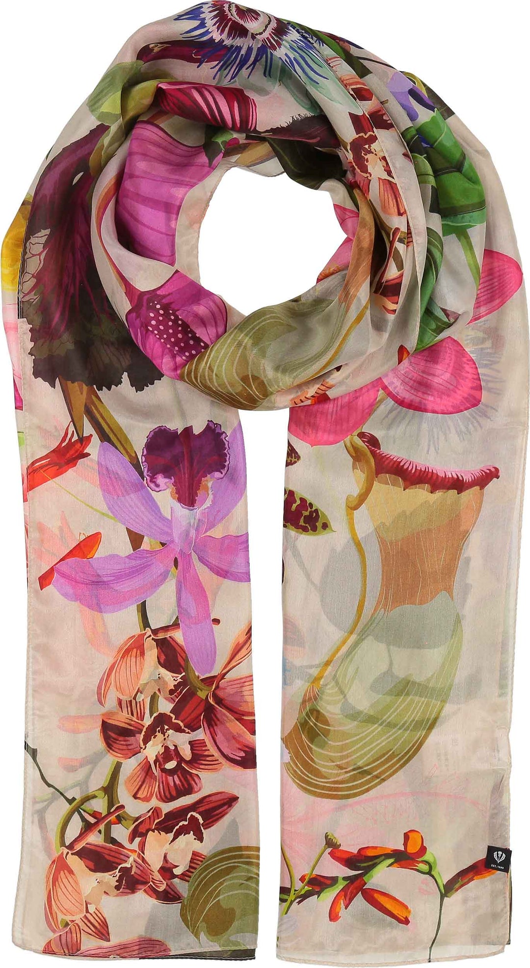 Botanical Garden Oversized Silk Wrap