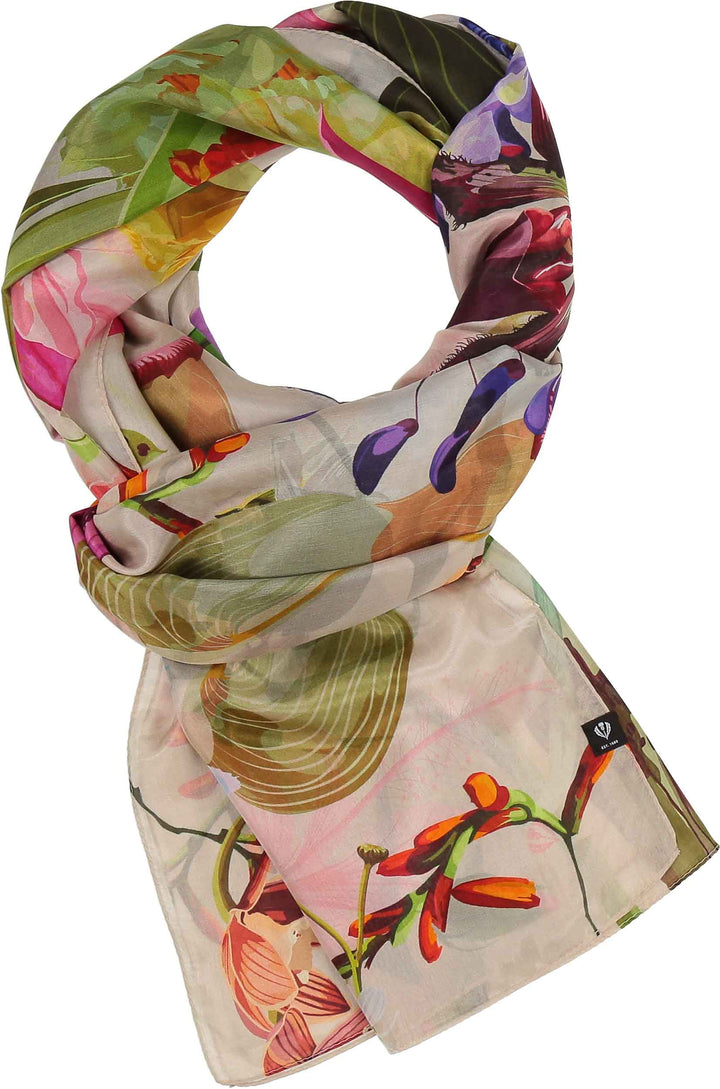 Botanical Garden Oversized Silk Wrap