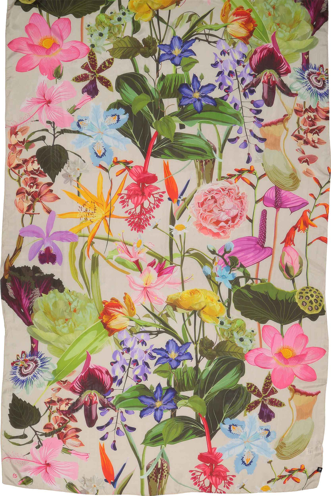 Botanical Garden Oversized Silk Wrap