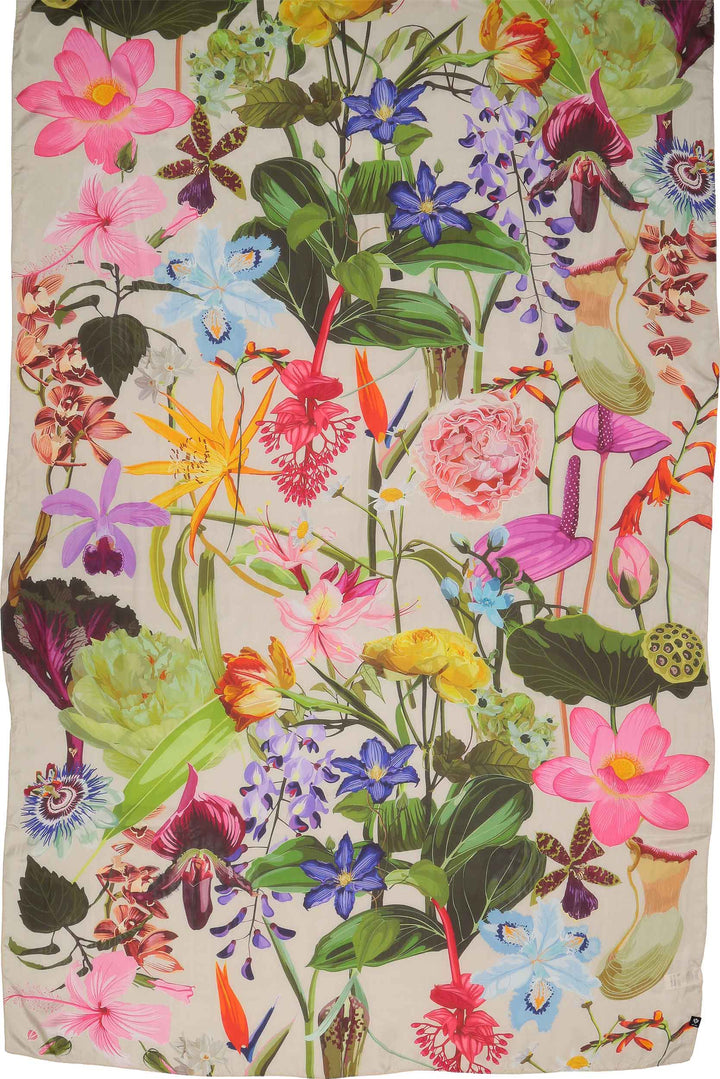 Botanical Garden Oversized Silk Wrap