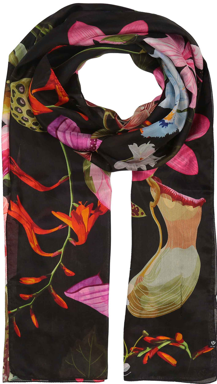 Botanical Garden Oversized Silk Wrap