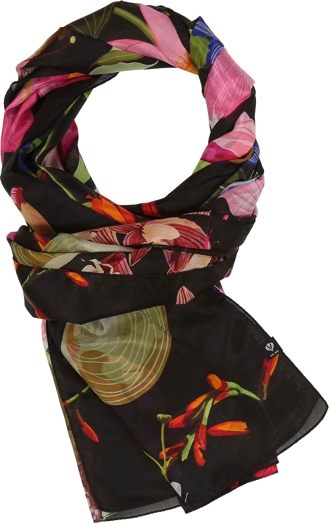 Botanical Garden Oversized Silk Wrap