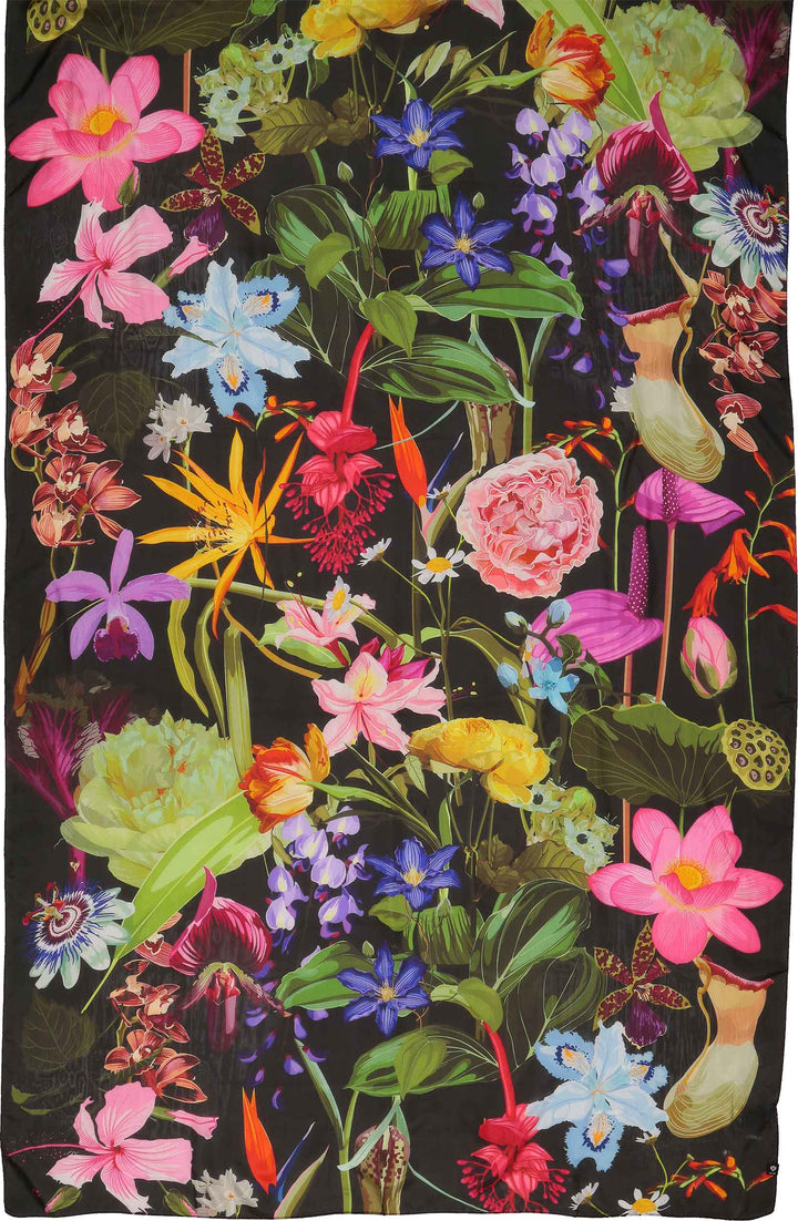 Botanical Garden Oversized Silk Wrap