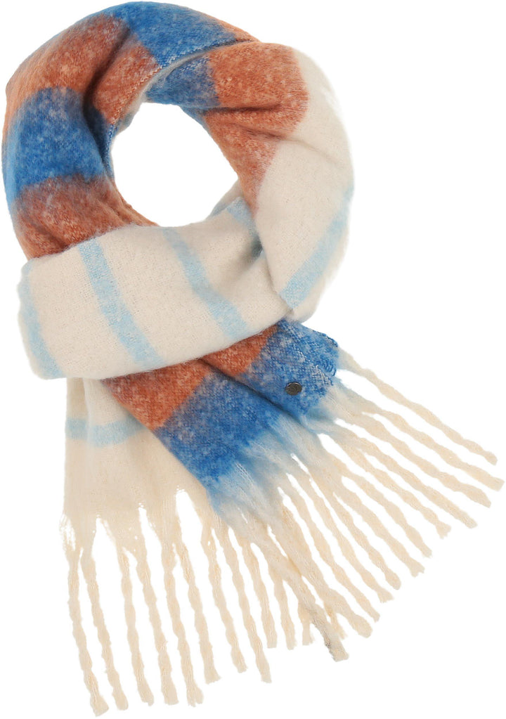 Boucle Variegated Stripes Woven Scarf