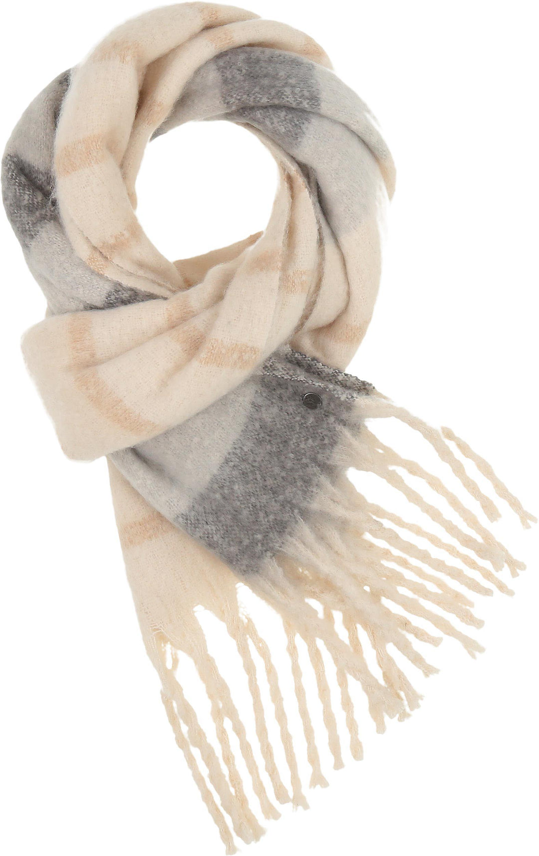 Boucle Variegated Stripes Woven Scarf