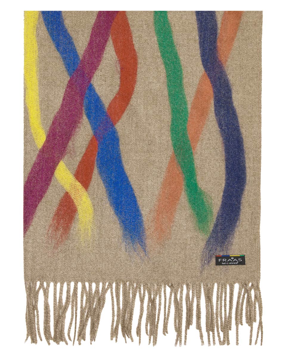 Colorful Stripes Needle Punch Wrap