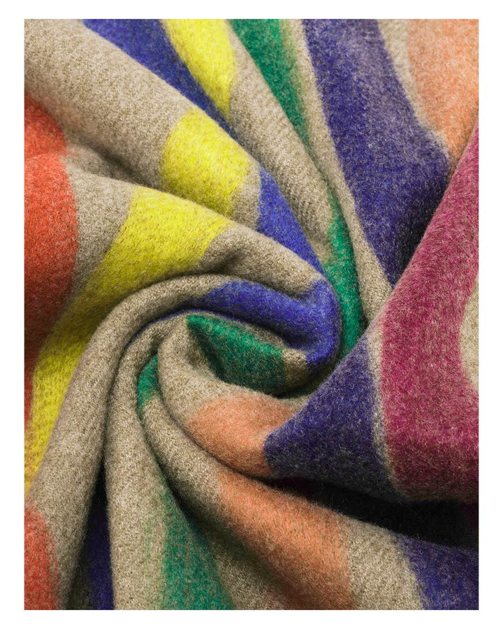 Colorful Stripes Needle Punch Wrap