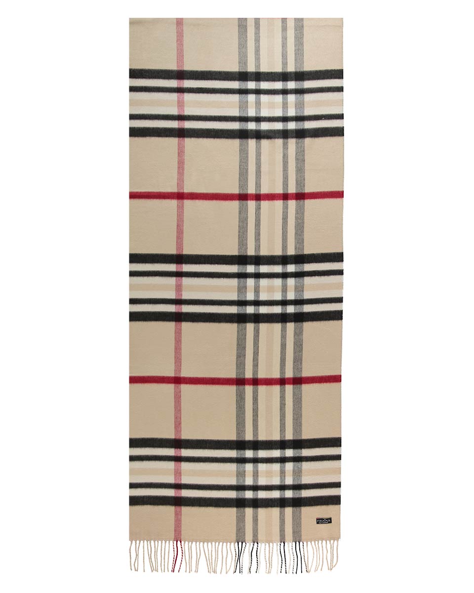 FRAAS Plaid Cashmink Blanket-Scarf