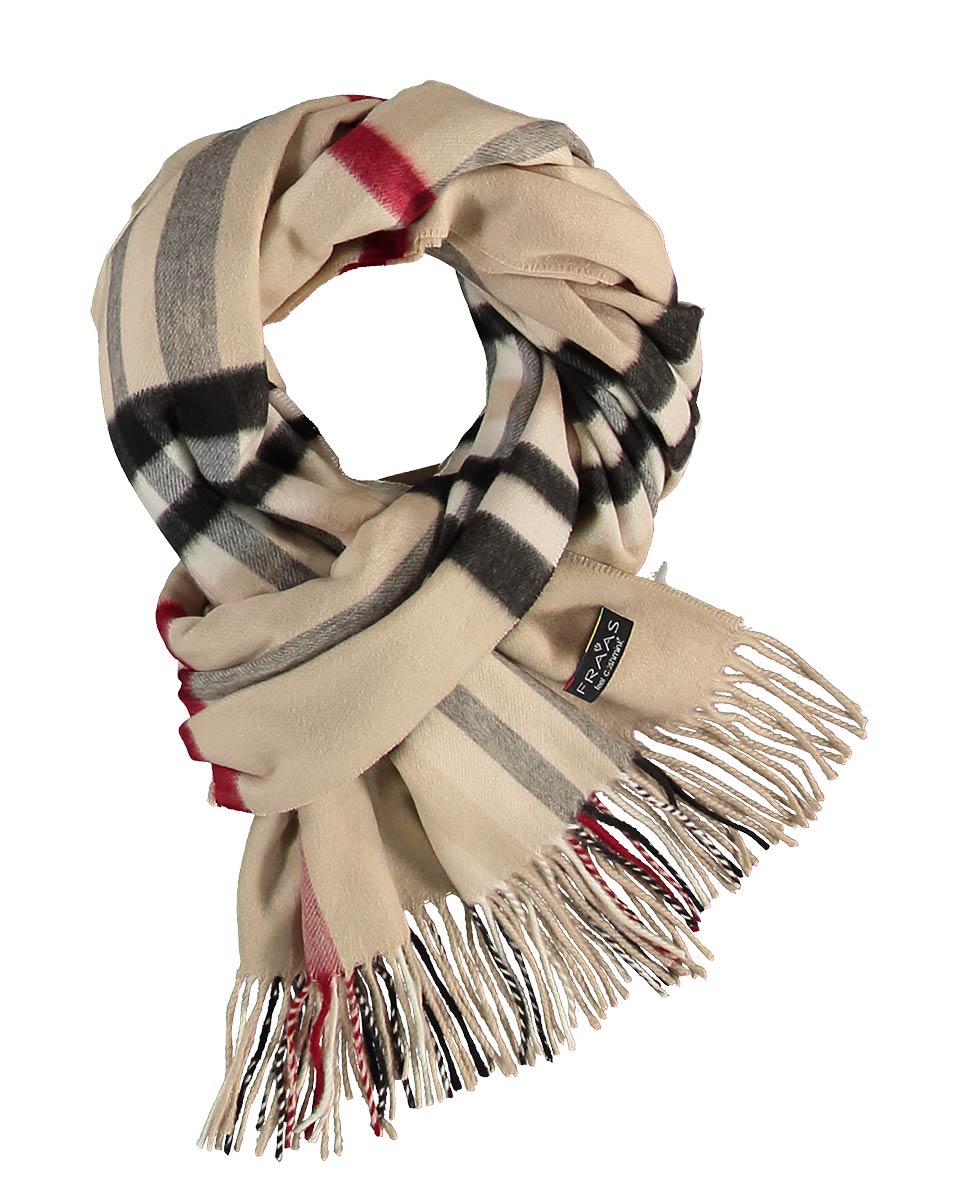 FRAAS Plaid Cashmink Blanket-Scarf