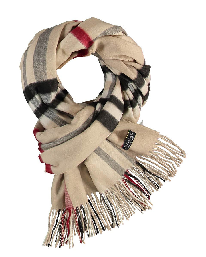 FRAAS Plaid Cashmink Blanket-Scarf