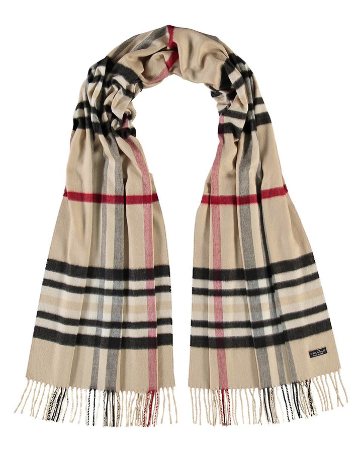 FRAAS Plaid Cashmink Blanket-Scarf