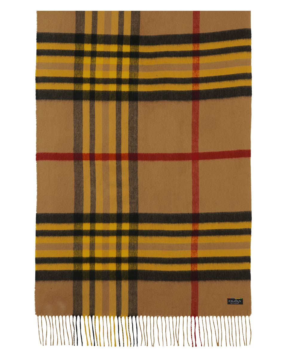 FRAAS Plaid Cashmink Blanket-Scarf