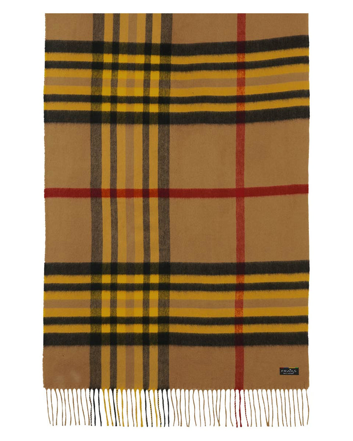 FRAAS Plaid Cashmink Blanket-Scarf