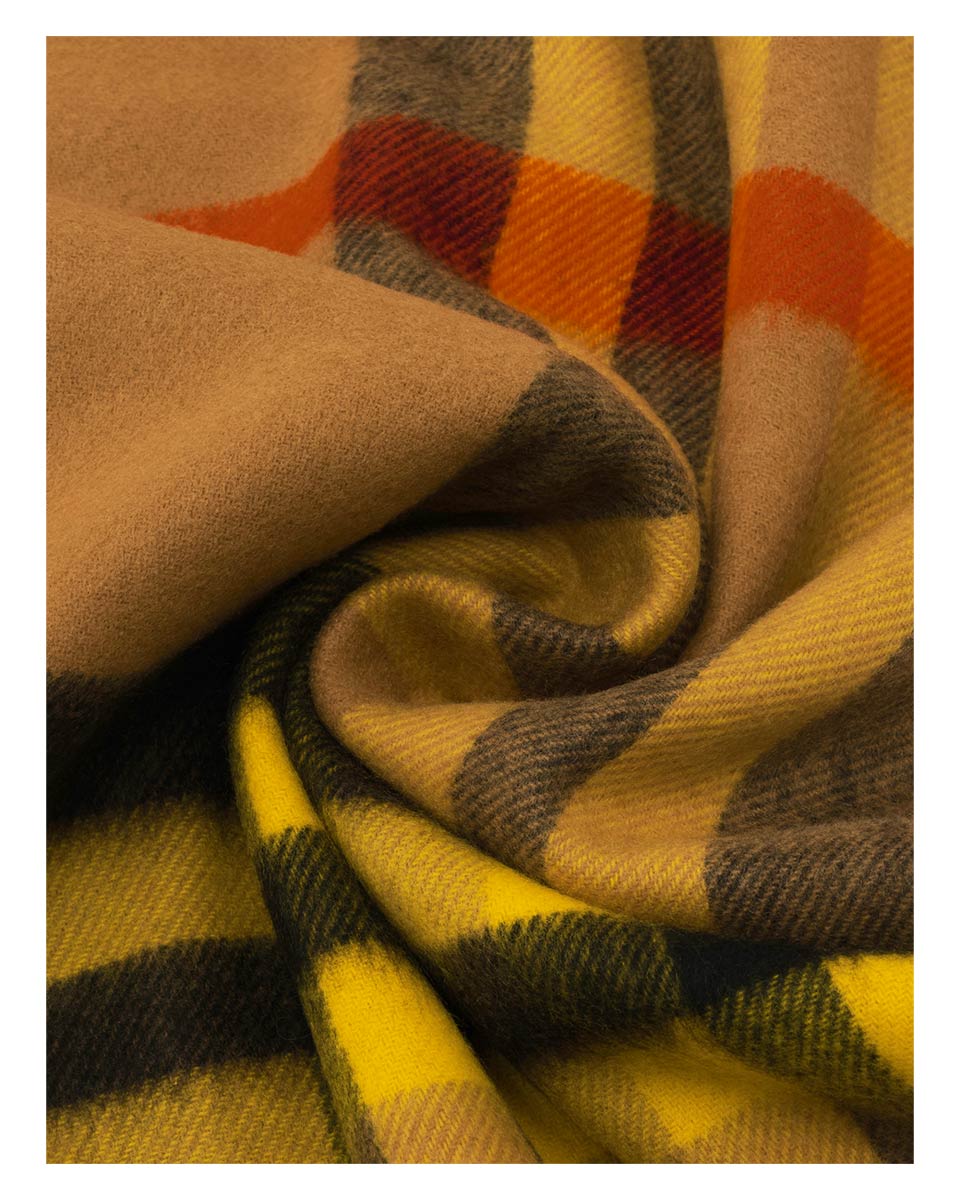 FRAAS Plaid Cashmink Blanket-Scarf