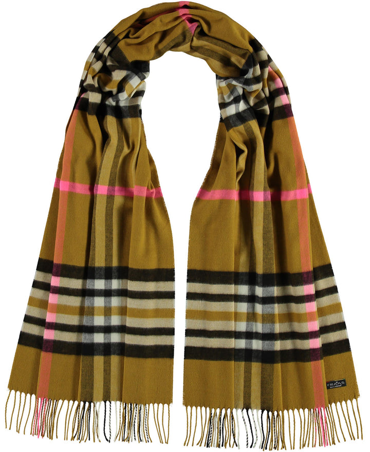 FRAAS Plaid Cashmink Blanket-Scarf
