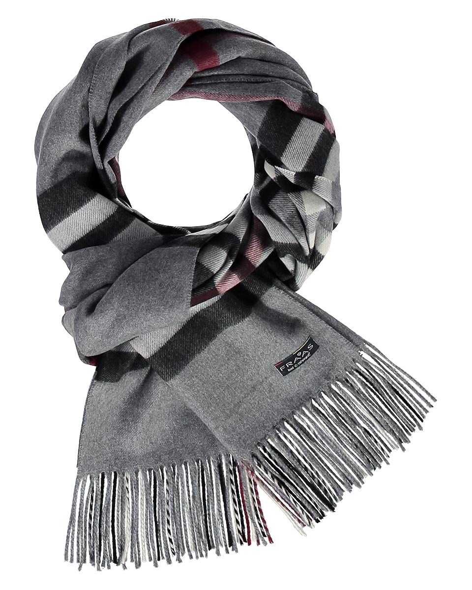 FRAAS Plaid Cashmink Blanket-Scarf