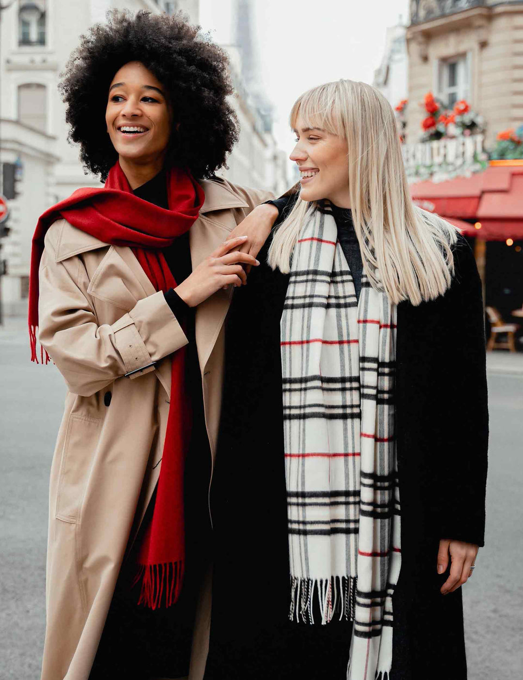 FRAAS Plaid Oversized Cashmink® Scarf