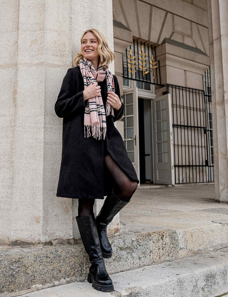 Woven Plaid Cashmink Scarf – FRAAS AMERICAS