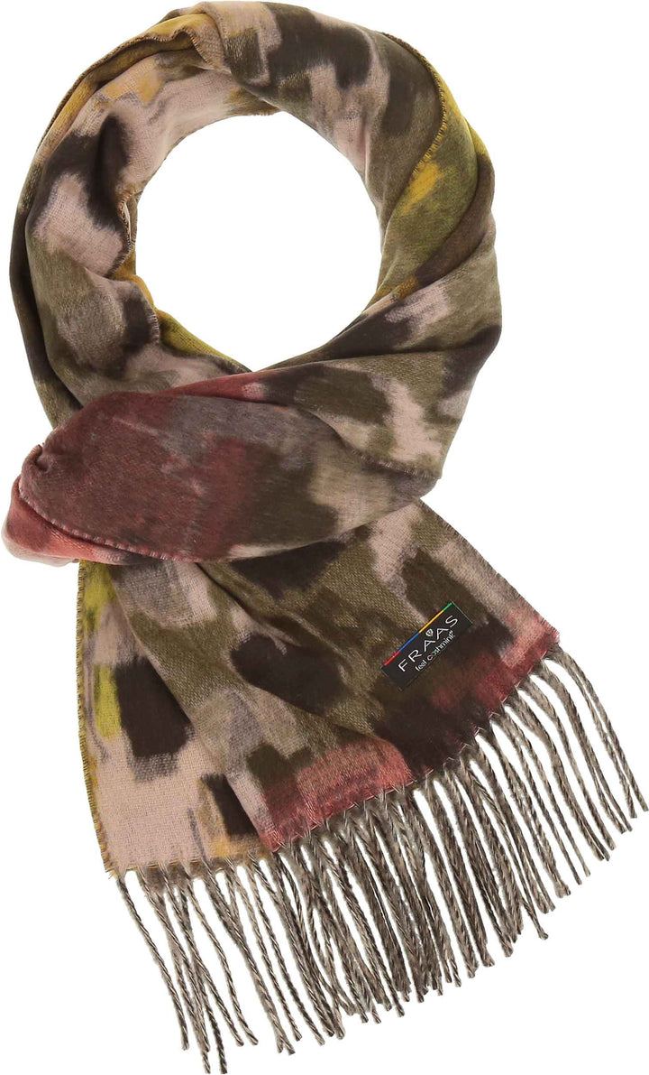 Abstract Houndstooth Cashmink Scarf