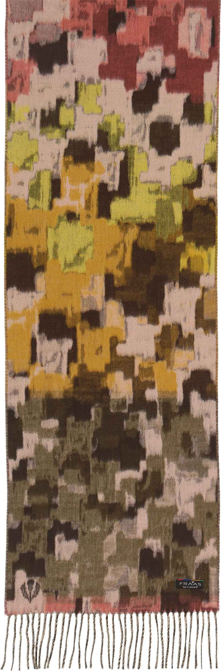 Abstract Houndstooth Cashmink Scarf