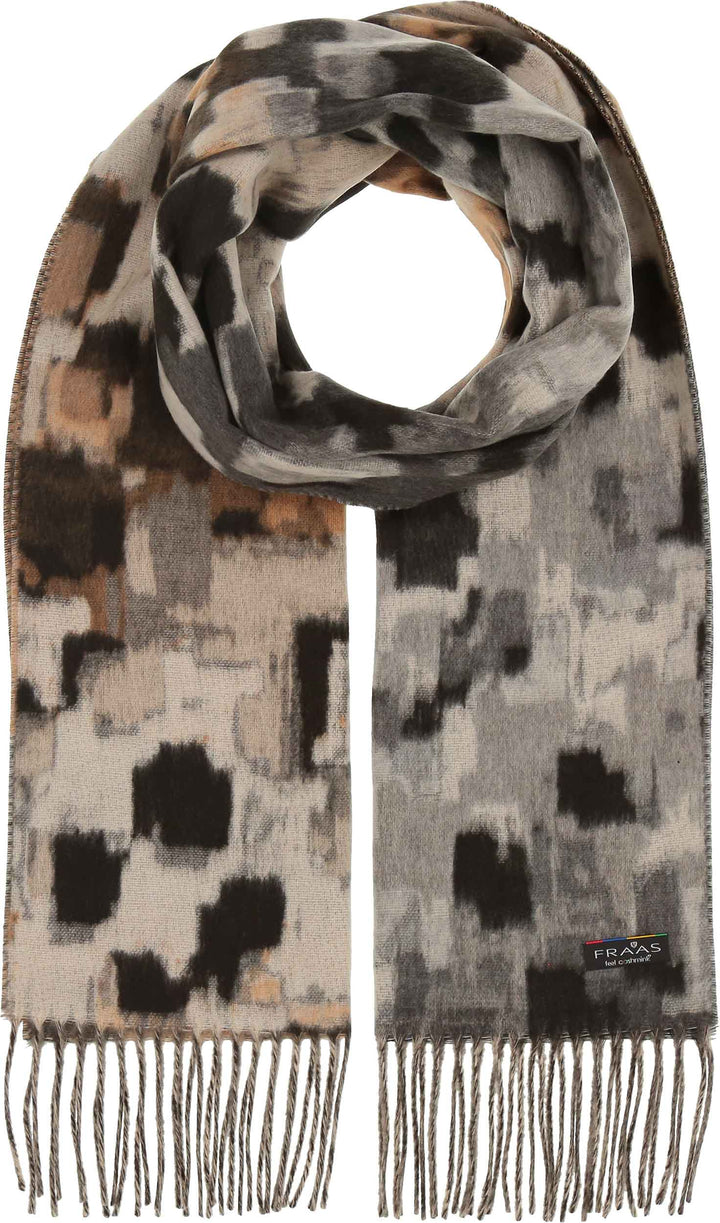 Abstract Houndstooth Cashmink Scarf