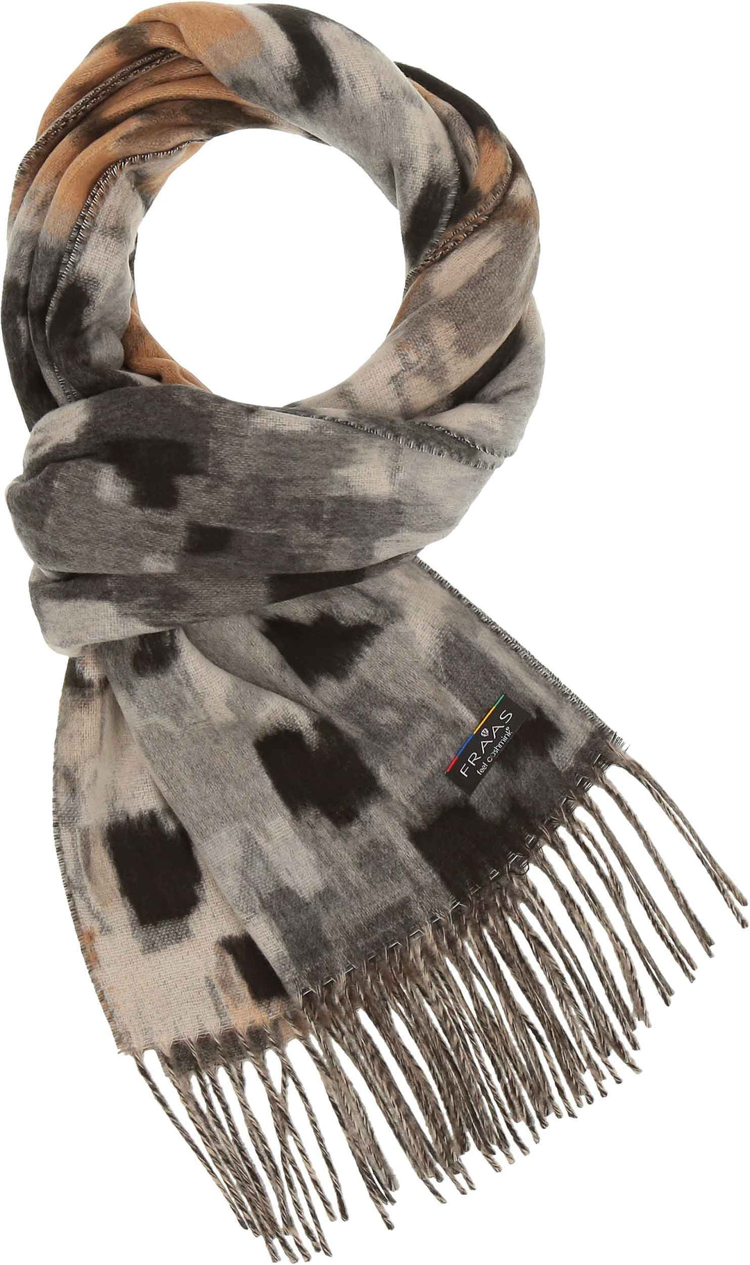 Abstract Houndstooth Cashmink Scarf
