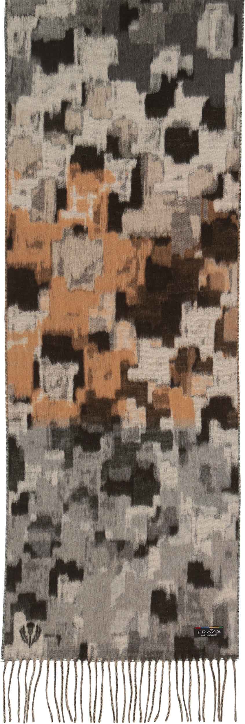Abstract Houndstooth Cashmink Scarf
