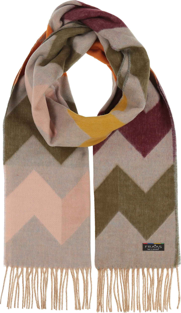 Exploded Zig Zag Cashmink Scarf