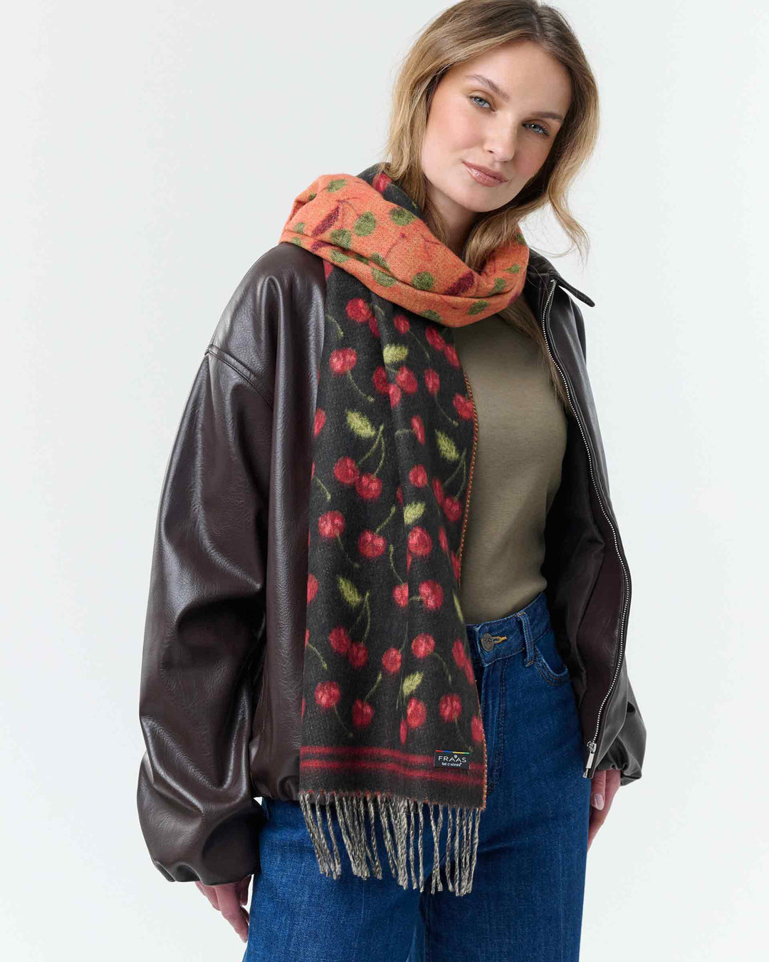 Cherry Cashmink Scarf